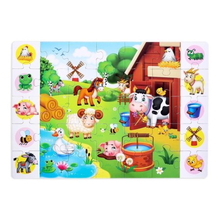 Puzzles “Find and show. Big Farm ", 35 details-1