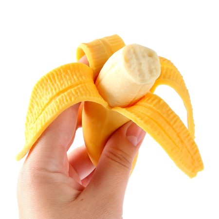 Antistress toy "Banana", with paste, in showbox