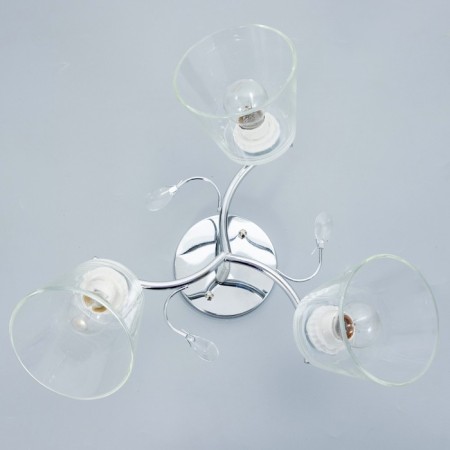 Aisha chandelier 3he27 40W chrome 50x50x27 cm Bayerlux-6