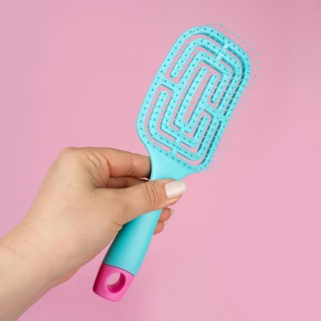 The comb is massage, wide, ventilated, 8 × 24.5 cm, color mix-4