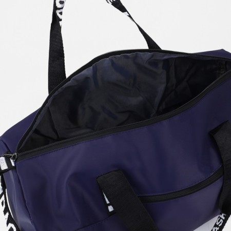 Sports bag with lightning, external pocket, blue color-2