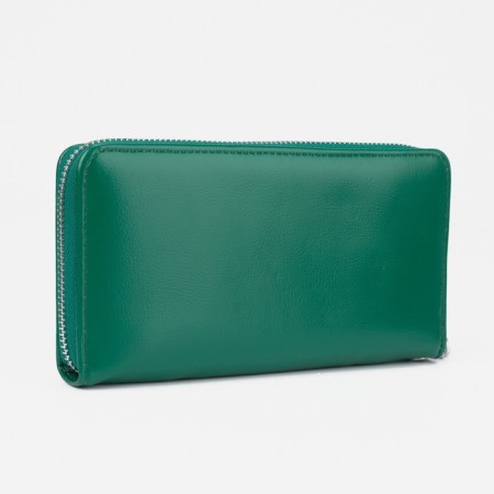 Women's wallet with lightning, green color-1