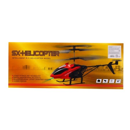 The radio -controlled “Air King” helicopter works on the battery, the color is blue-6