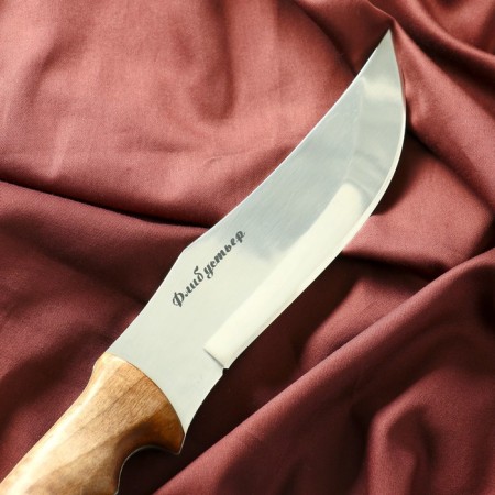 Caucasian knife, cutting "Phlibuster" with scabbard, steel - 40x13, steel - nut, 16 cm-3