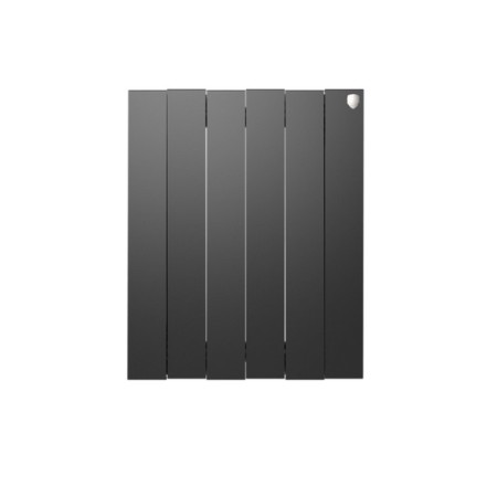 Bimetallic radiator Royal Thermo Pianoforte/Noir Sable, 500 x 100 mm, 6 sections, graphite-1