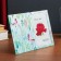 Photo frame glass 10x15 cm "Inflorescences and flamingo" Double convex pattern 17x22 cm