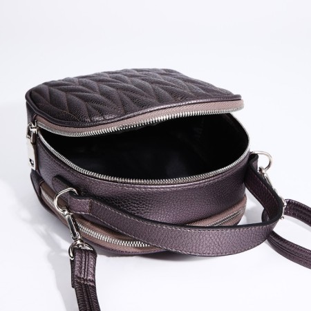 Bag Cross-Bodi Medvedkovo with a zipper, brown color-7