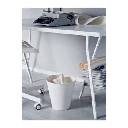 Garbage bucket French, 10 l, white color-1