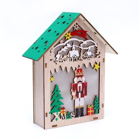 New Year's decor with the “Nutcracker” lighting 15 × 5.5 × 18 cm-3