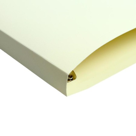 Folder on 4 rings A4, Calligrata, 18 mm, 500 μm, milky white, mix-3