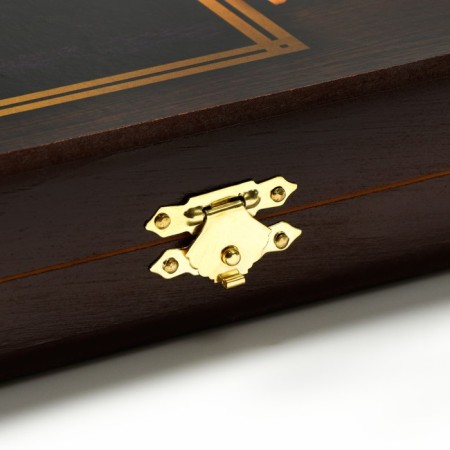 Sherkhan backgammon, wooden board 50 x 50 cm, with a field for playing checkers-5