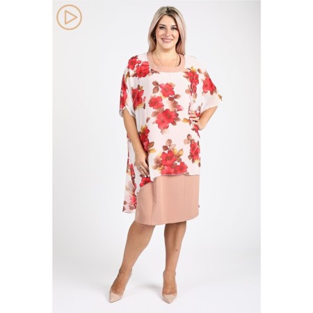 Female dress, size 66, milk color-1