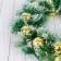 New Year's wreath D-30 cm "Golden balls in the hog"