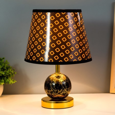 Hell lamp "Amalia" E14 40W Black Gold 20x20x30 cm Risalux-1