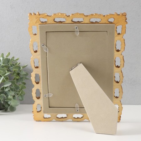 Photo frame Polystone 13x18 cm "Inspiration" gold 21x2x26 cm-3