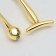 Massagers for the face and neckline, set - 2 pcs, golden color