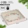 Box for confectionery products with PVC lid "Watercolor", 21 x 21 x 3 cm, new year