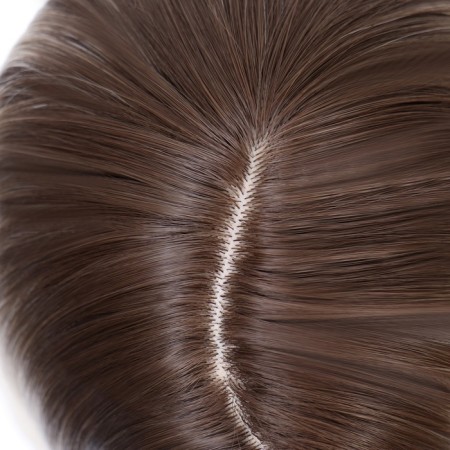 Artificial wig, simulation of the skin, 60 cm, 160 grams, light/blond color (#SHT8/SHT60A)-2
