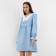 Women's dress with a collar Mist, p.44, light blue