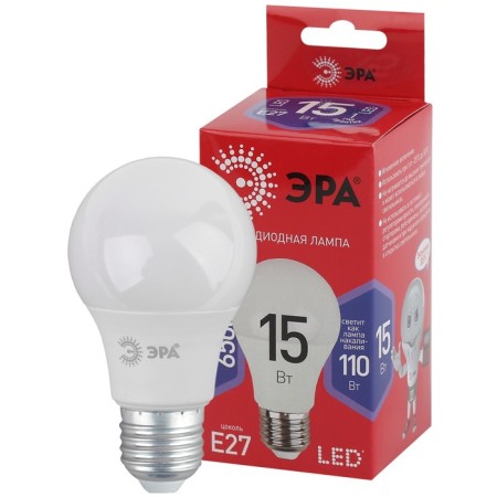 LED LED era Red Line “GRUSH”, 15 W, E27, 1,200 lm, 6500k, glow cold white