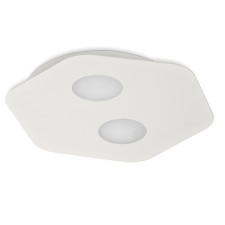 Ceiling light Mantra Area, GX53, 2x9W, 330x300x40 mm, matte white color