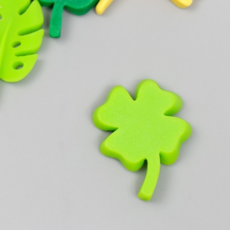 Decor for creativity plastic "leaves" set of 8 pcs 2.8x2.5; 3.1x1.7; 3x2; 2.7x2 cm-2