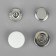 Installation buttons, delta, d = 15 mm, 10 pcs, white color