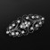 Decorative fastener, 6.5 × 3 cm, black color