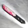 Wooden souvenir "knife", 20 cm, pixel, with a pink blade