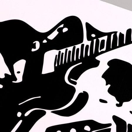 Stick 3D Interior guitarist 40*40cm-2