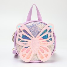 Baby backpack on lightning, lilac color