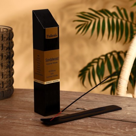 Incense "Tulasi" 40 fragrances with Sandalwood stand