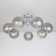 Ceiling chandelier CITILUX “Tommy” CL102170, 66.5x66.5x26 cm, 7x40W, E14, gray color gray