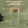 Organizer for storing cotton wools "Bamboo", with a lid, d6.5 × 10 cm, in a cardboard box, the color is transparent/brown