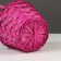 Wicker basket, bamboo, pink