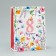 Gift package laminated, packaging, "flowers", MS 18 x 23 x 8 cm