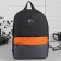 Youth backpack, lightning department, external pocket, black/orange color