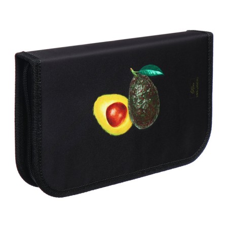 Penal 1 section, 130 x 210 x 40 mm, 2 folding strips, fabric, calligrata top, Content "Avocado"-7