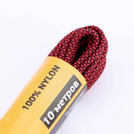 Paracord 550, nylon, red snake, D - 4 mm, 10 m-2