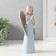 Souvenir Polystone "Girl-Angel in with silver wings" 8x7x22 cm