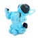 Robot Dog "Pappy", with programming, on the control panel, interactive: sound, light, on the battery, blue