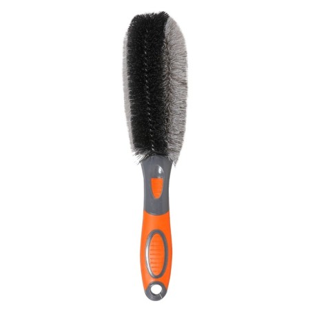 A brush-brush for washing with hard bristles and rubberized pen 29 cm, abin010-2