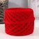 Knitted yarn set No. 5, 3x30 m/100 g, width 7-9 mm (red, yellow, kiwi)