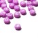 Acrylic bead "English letters" mix, 7 × 4 mm, set 10 g, lilac color