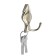 Hook furniture tundra TKD025, two -rod, bronze