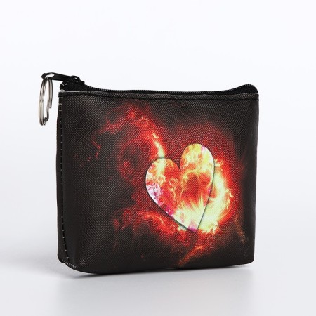 Women's wallet with lightning, black color