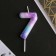 Candle for the cake, number "7", 5.5 x 8 cm.