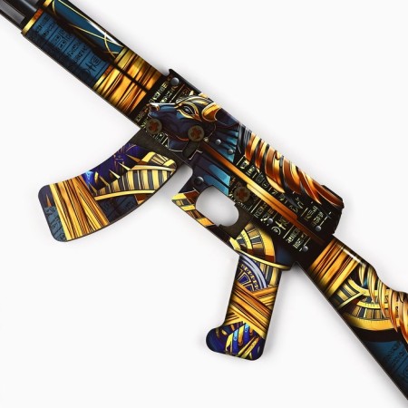 Wooden weapons, children's souvenir "Egypt", automatic, 72.3 x 17.7 cm-2