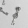 Bale with a suspension metal for creativity "Key" silver 3.7 cm