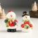 Souvenir Ceramics "Snowman with a wreath/candy" MIX 3.8x3.5x6.5 cm